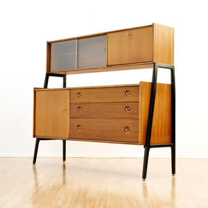 MID CENTURY HUTCH CREDENZA BY NATHAN FURNITURE