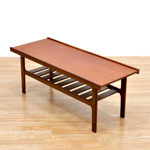 MID CENTURY DANISH TEAK COFFEE TABLE