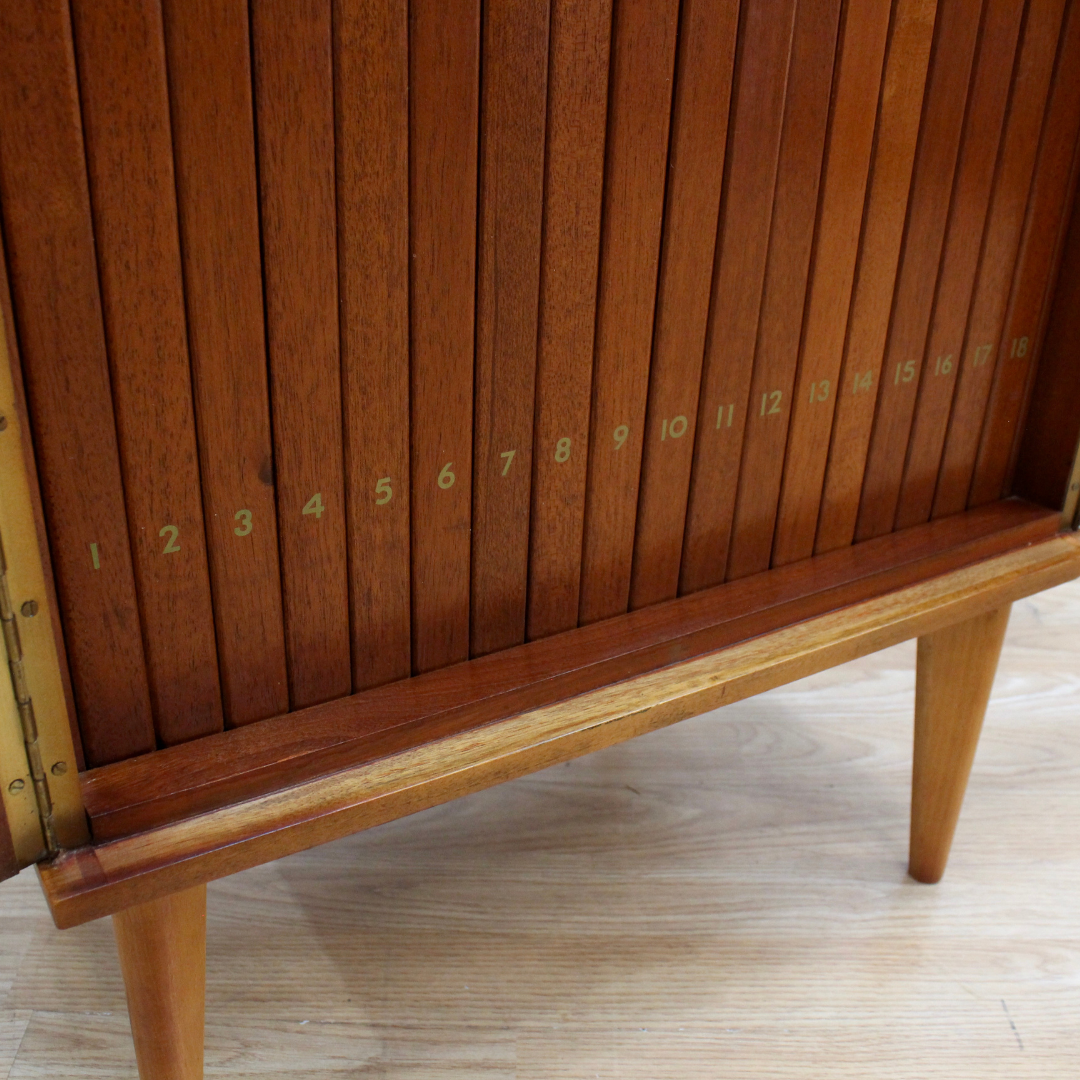 Reserved MID CENTURY VINYL RECORD CABINET BY ARNOLD FURNITURE