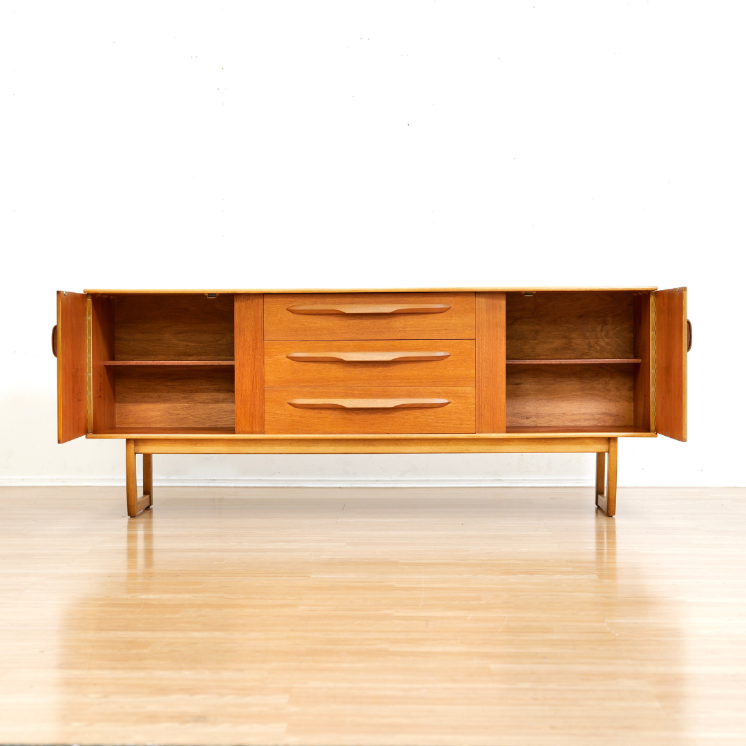 MID CENTURY 1960S TEAK CREDENZA