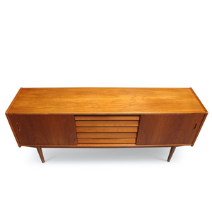 VINTAGE SWEDISH TEAK 'TRIO' CREDENZA BY NILS JONSSON FOR HUGO TROEDS