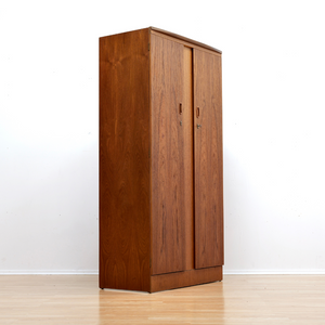 MID CENTURY TEAK ARMOIRE