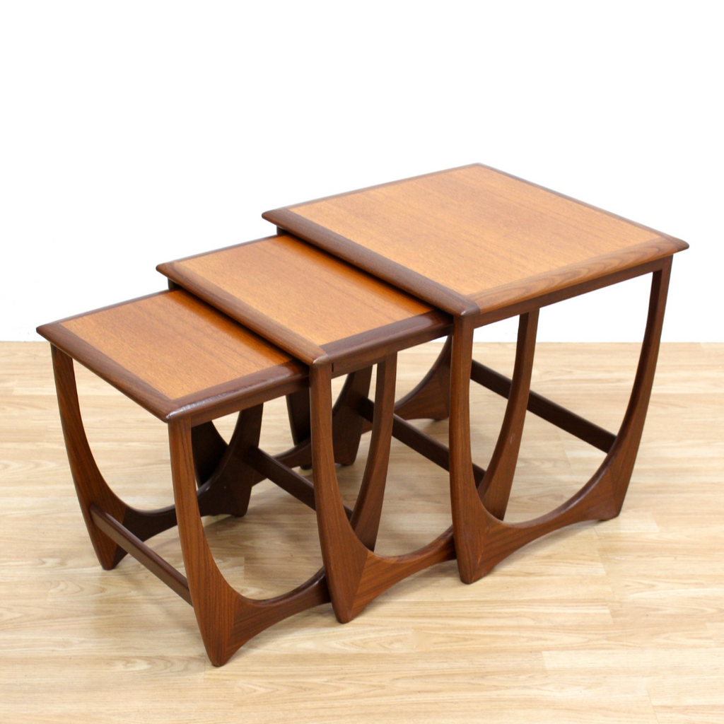 MID CENTURY ASTRO NESTING TABLES BY VB WILKINS FOR G PLAN