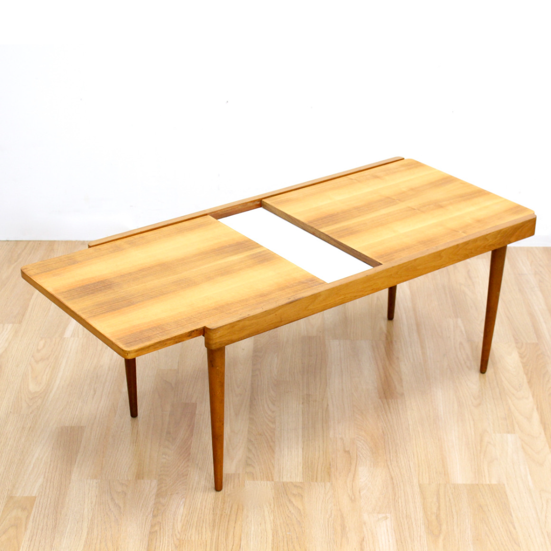 MID CENTURY DANISH EXTENDING COFFEE TABLE