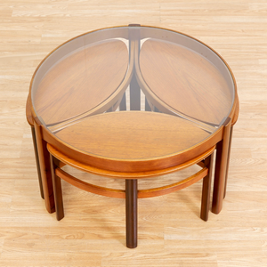 MID CENTURY TRINITY NESTING TABLE BY NATHAN FURNITURE