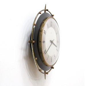 VINTAGE 1960S COMPASS WALL CLOCK BY METAMEC