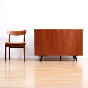 MID CENTURY TEAK FOLDING HOME OFFICE DESK