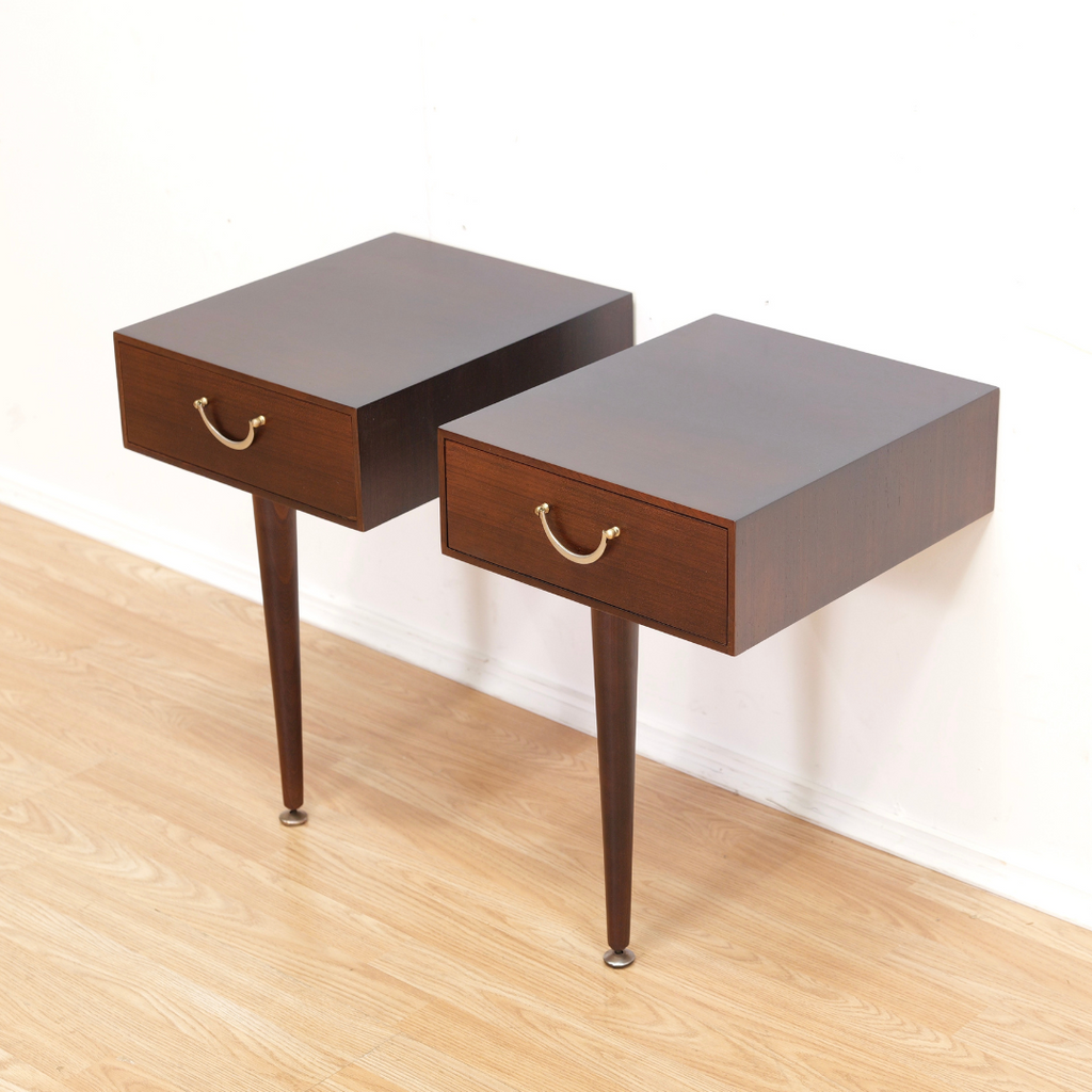 1960S ENGLISH NIGHTSTANDS BY MEREDEW FURNITURE