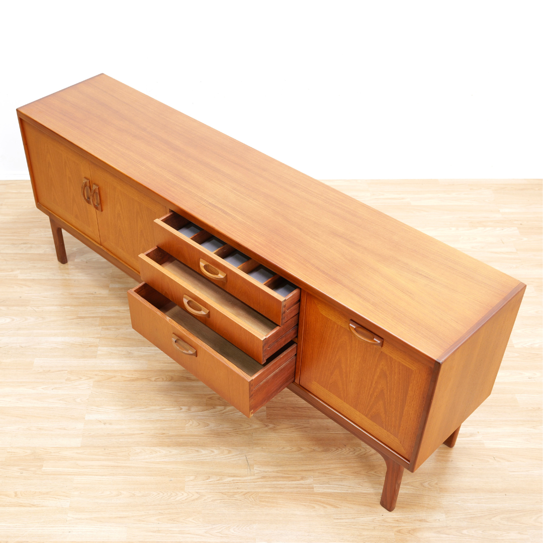 MID CENTURY SIERRA TEAK CREDENZA BY G PLAN