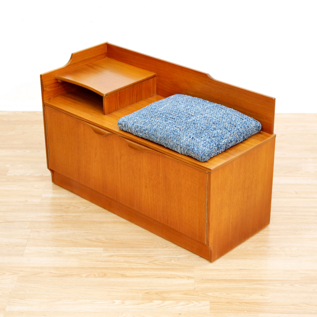 MID CENTURY ENTRYWAY BENCH BY SUTCLIFFE OF TODMORDEN