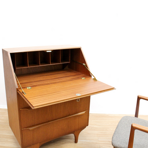 MID CENTURY SECRETARY DESK BUREAU BY SUTCLIFFE OF TODMORDEN