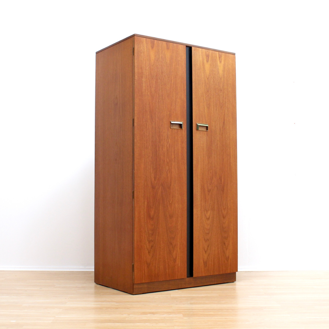 MID CENTURY TEAK ARMOIRE BY LIMELIGHT FURNITURE