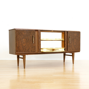 MID CENTURY COCKTAIL CABINET CREDENZA BY BEAUTILITY FURNITURE