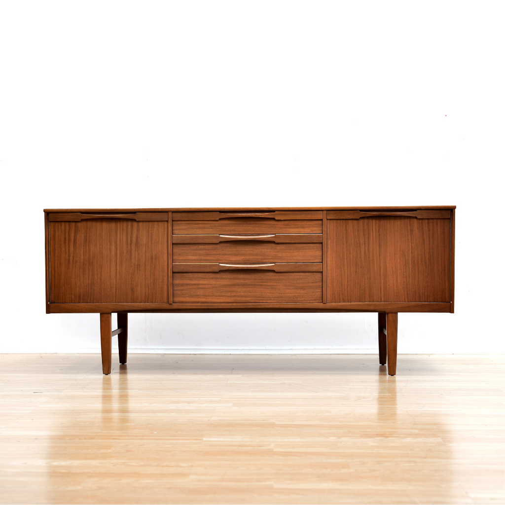 MID CENTURY TEAK CREDENZA BY NATHAN FURNITURE