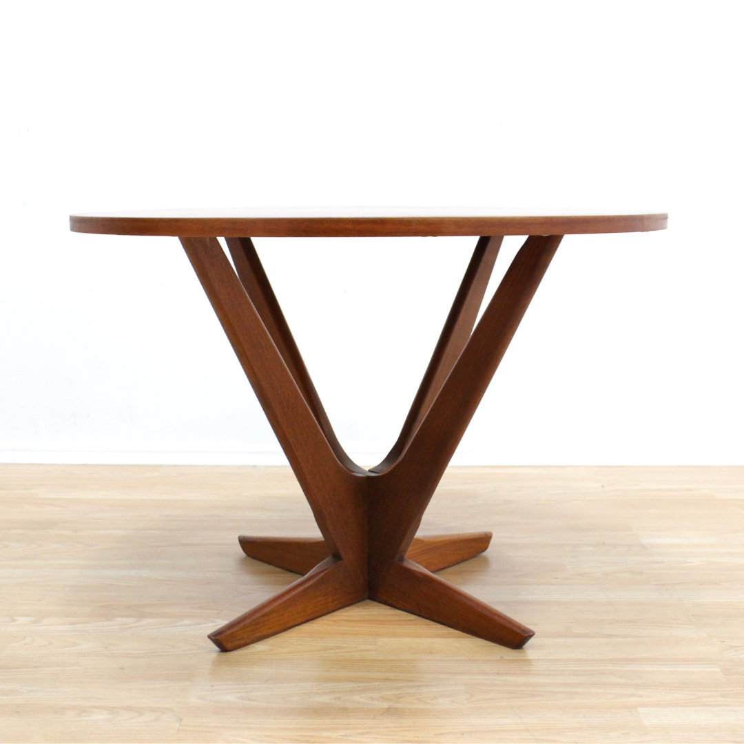 1960S TEAK STARBURST COFFEE/SIDE TABLE BY SOREN GEORG JENSEN FOR KUBUS