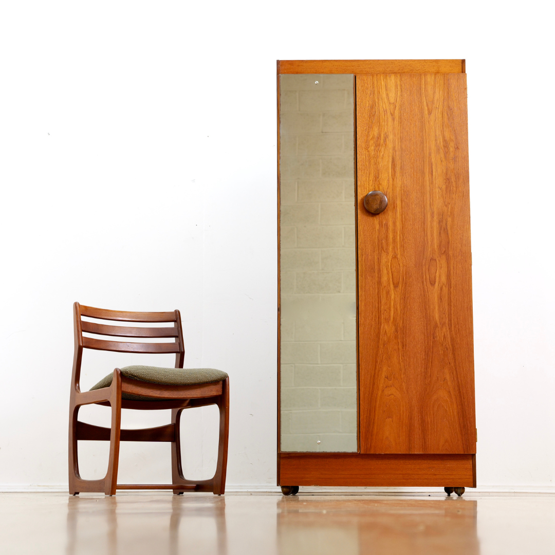 Mid Century Teak Armoire by Elliots of Newbury