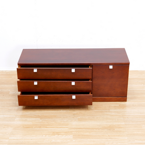 LOW MID CENTURY CONSOLE CREDENZA BY WHITE & NEWTON