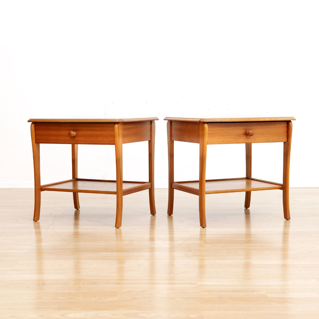 Pair of Vintage Nightstands by Nathan Furniture