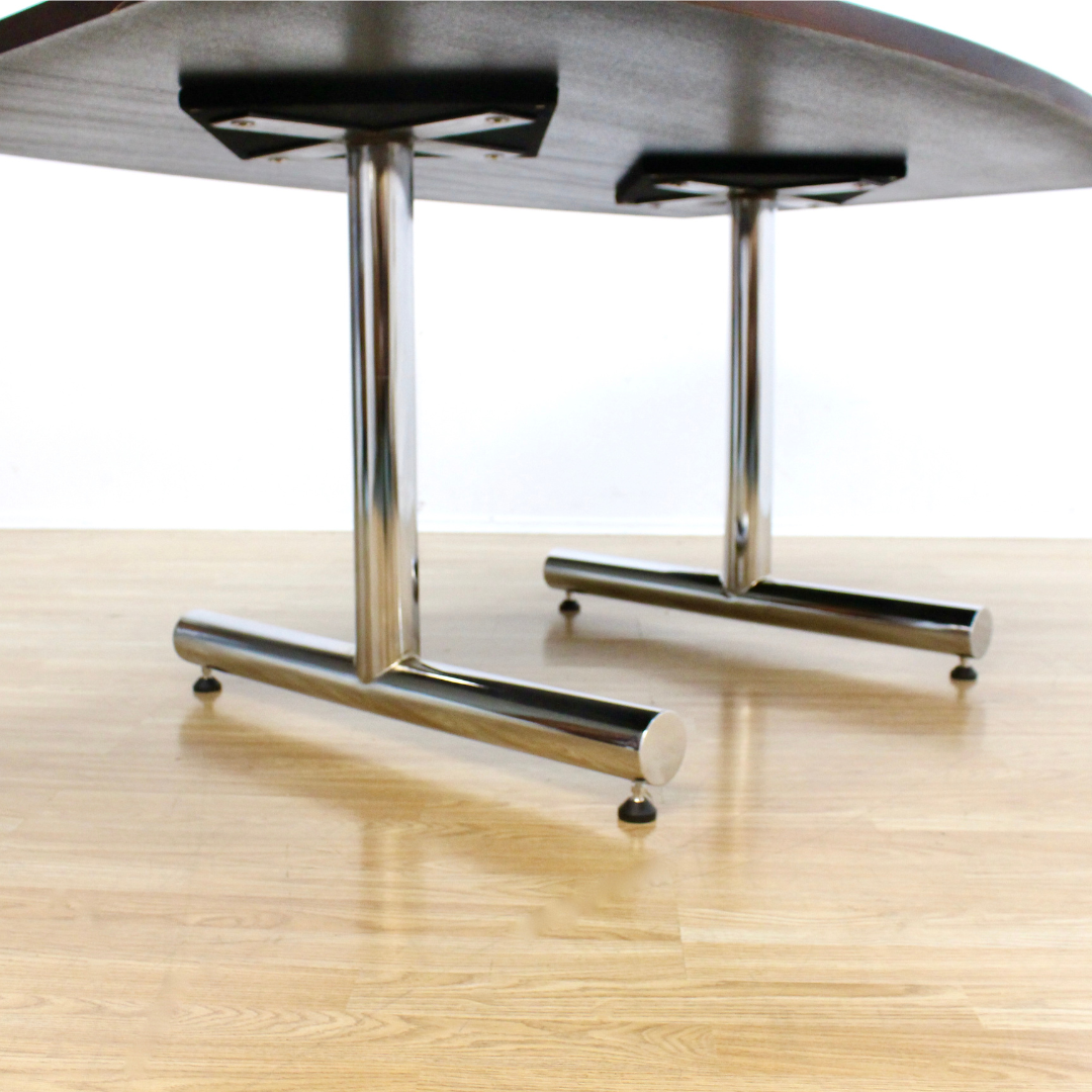 VINTAGE BRITISH CHROME TABLE BY TIM BATES FOR PIEFF FURNITURE