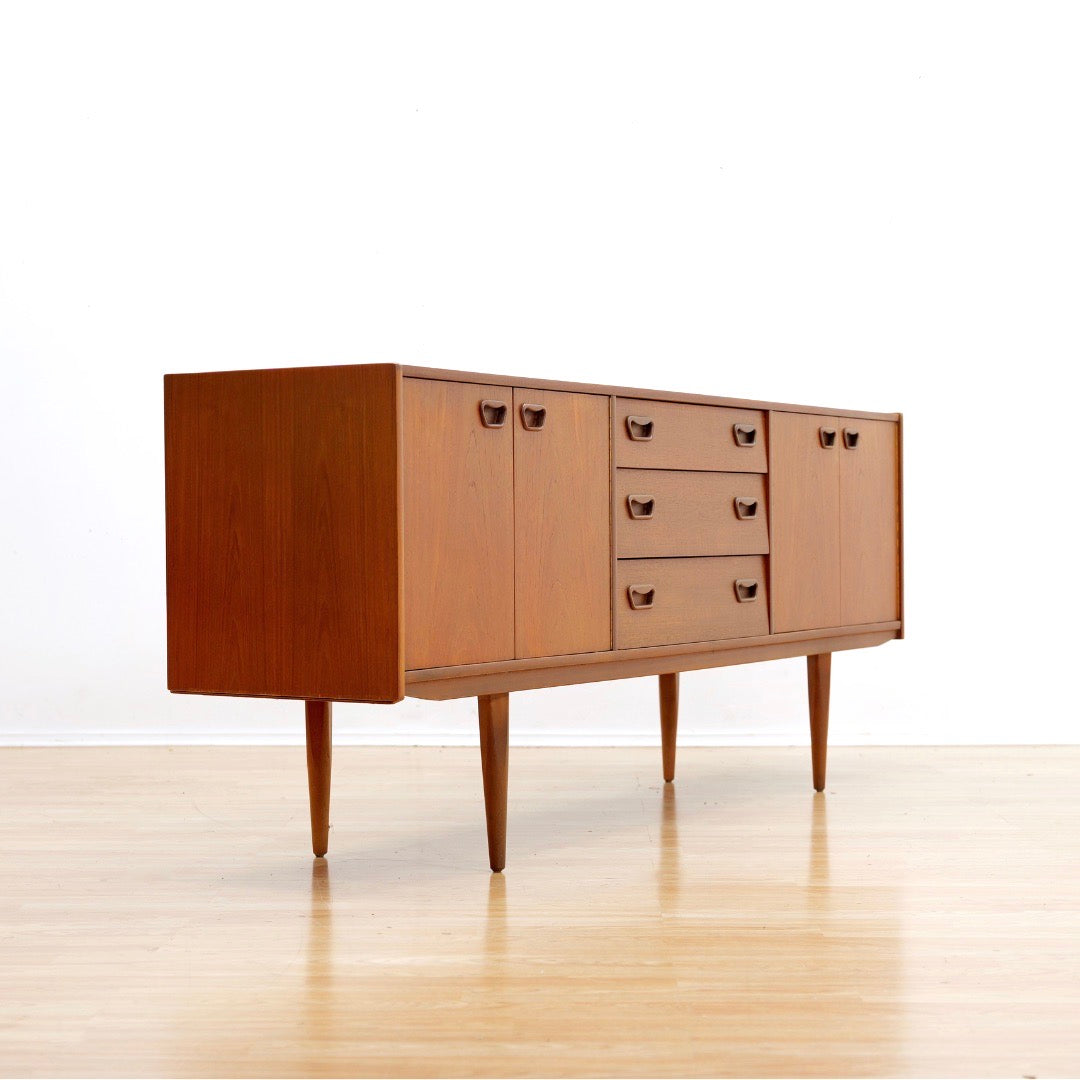 Mid Century 1960s Danish Teak Credenza