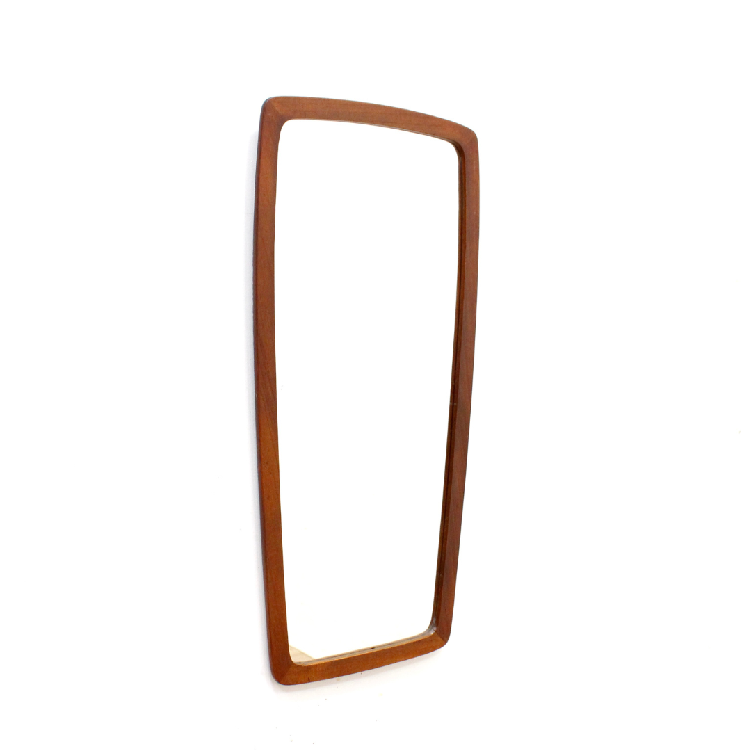 Mid Century Teak Mirror Made in Denmark
