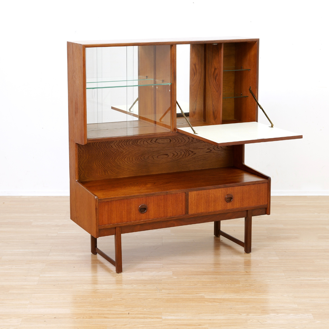 Mid Century Display China Cabinet by Turnidge of London