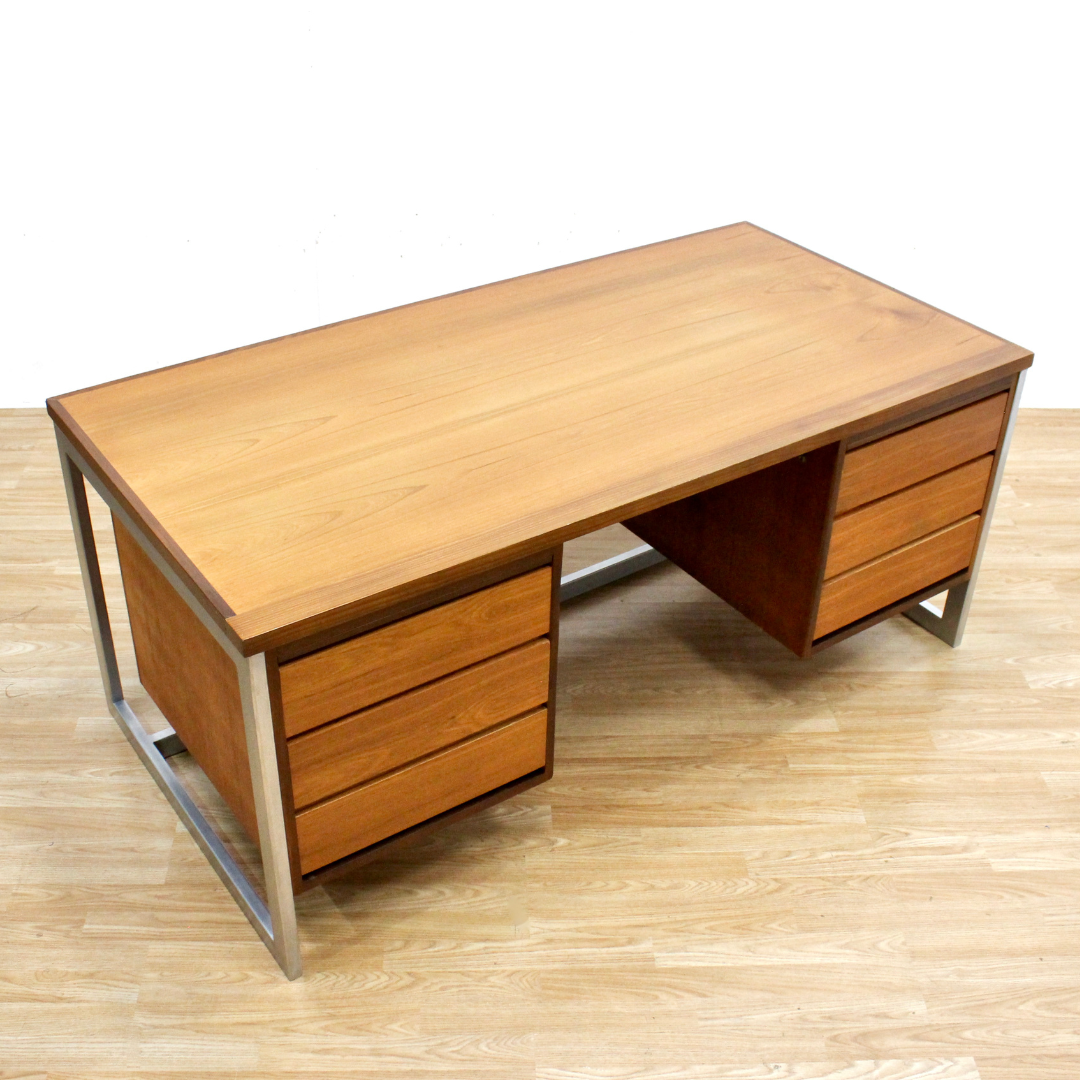 Large Mid Century Executive Desk by Gordon Russell