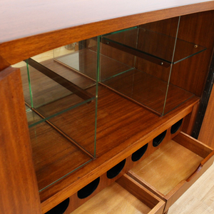MID CENTURY NORWEGIAN TEAK BAR CABINET BY TORBJØRN AFDAL