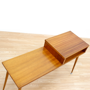 MID CENTURY MODERN COFFEE LAMP SIDE TABLE PLANT STAND