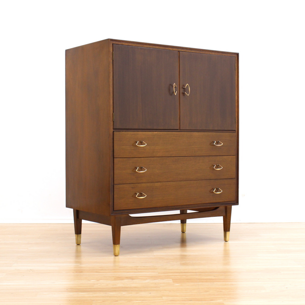 MID CENTURY DRESSER CABINET BY WRIGHTON FURNITURE