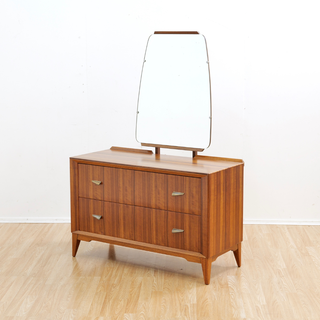 Mid Century British Design Rosewood Vanity Dresser