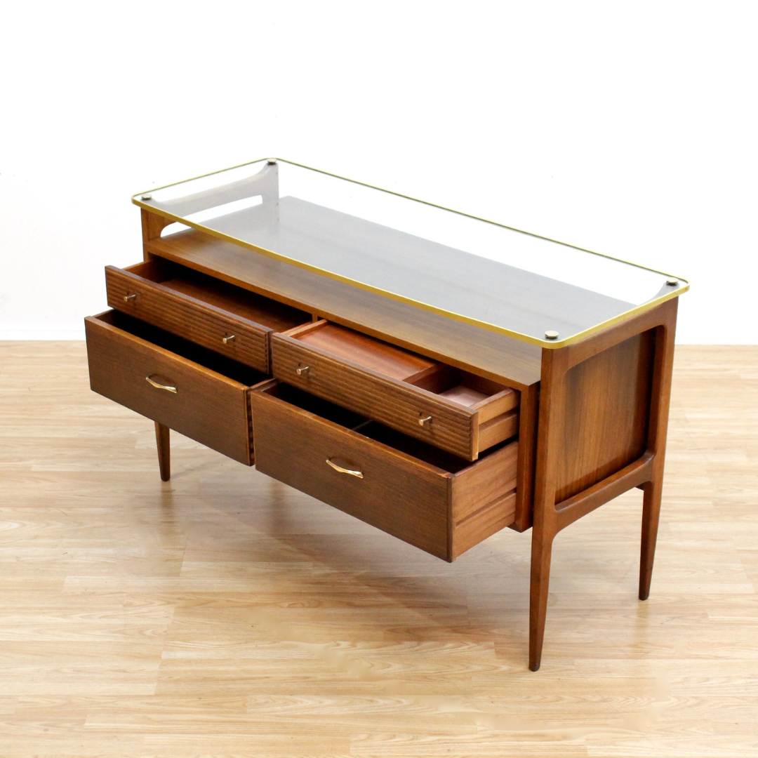 MID CENTURY DRESSER VANITY BY WRIGHTON FURNITURE