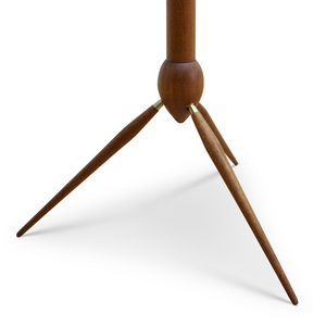 DANISH TEAK STANDING ROCKET SHAPE FLOOR LAMP & SHADE