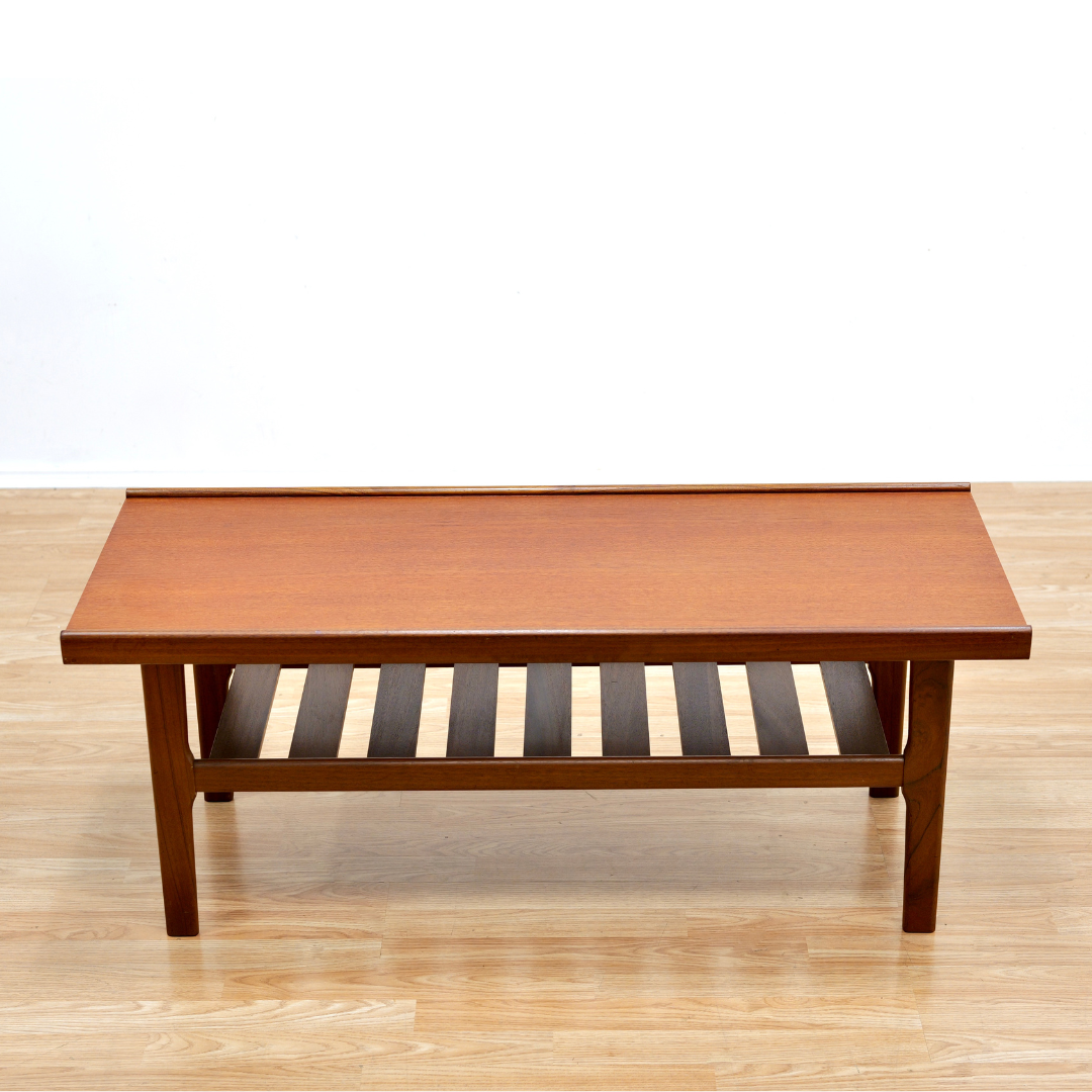 MID CENTURY DANISH TEAK COFFEE TABLE