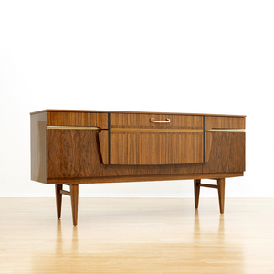 MID CENTURY MELAMINE BAR CREDENZA BY BEAUTILITY