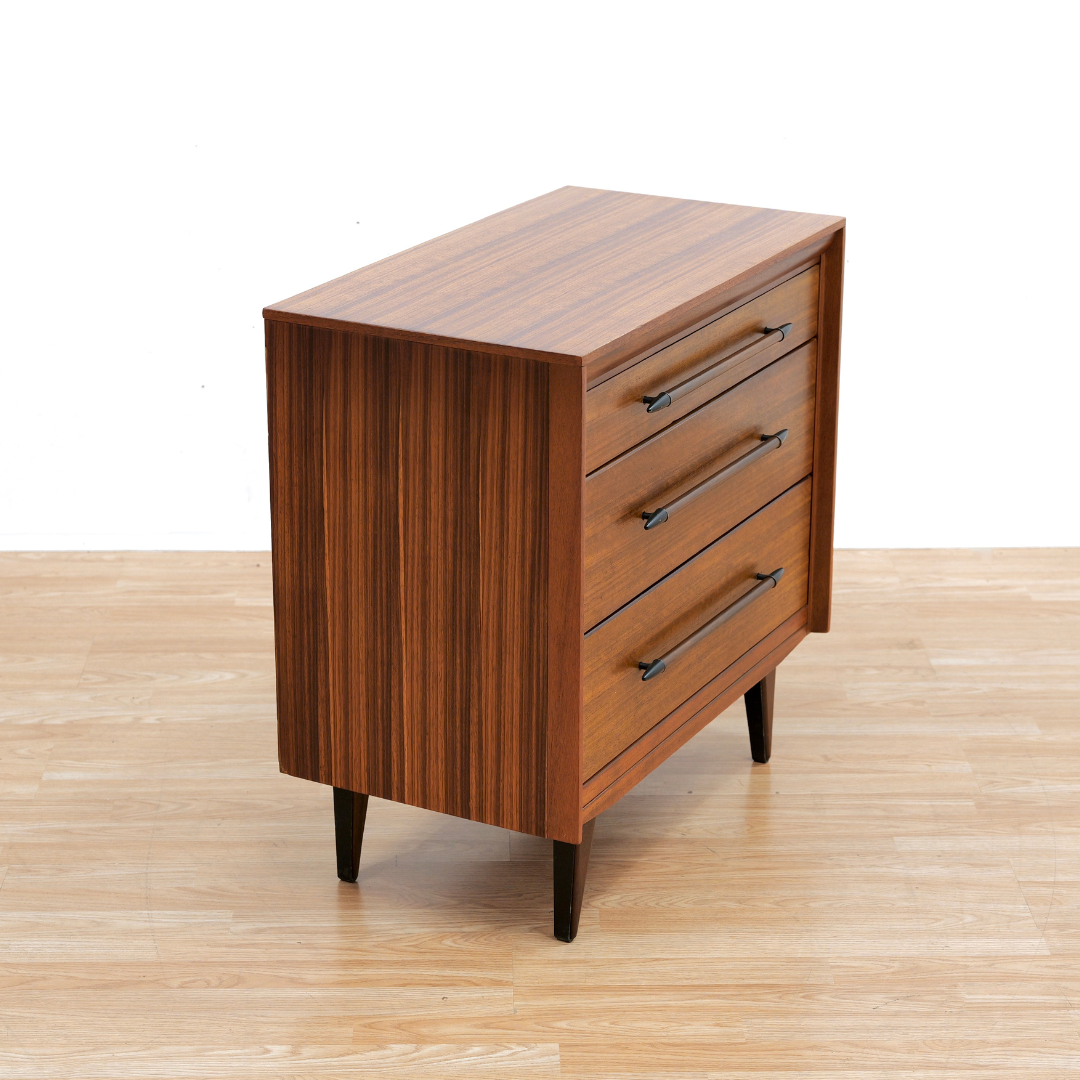 Small Mid Century Dresser Nightstand by Lebus Furniture