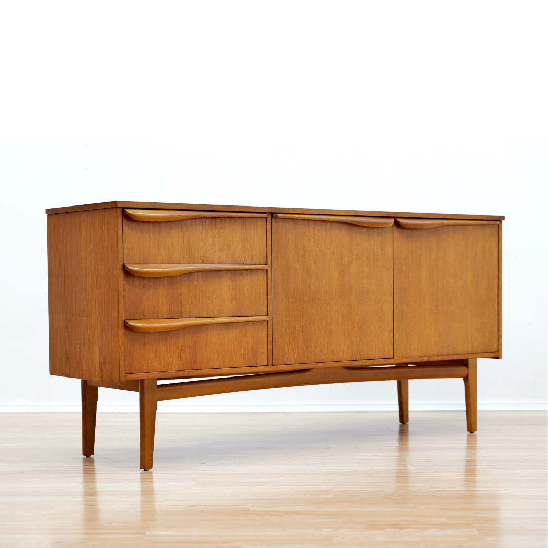 MID CENTURY TEAK CREDENZA BY MORRIS OF GLASGOW