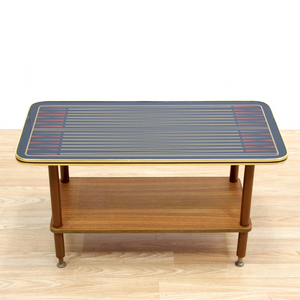 MID CENTURY ATOMIC BACKGAMMON COFFEE TABLE