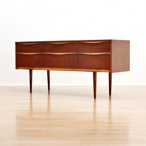 Reserved MID CENTURY SIX DRAWER TEAK DRESSER BY AUSTINSUITE FURNITURE