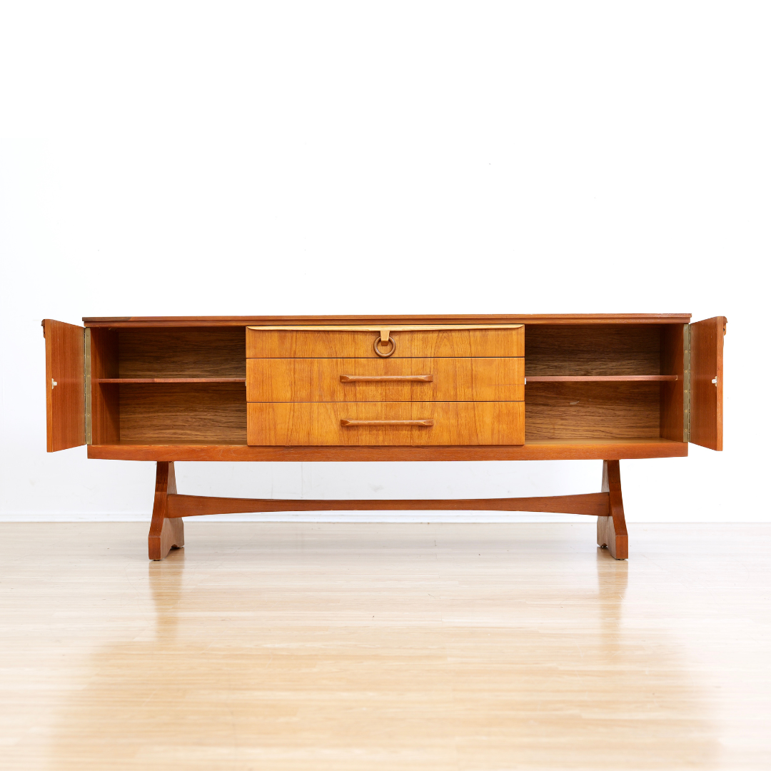 Mid Century Teak Credenza by Beautility