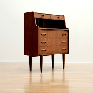 Reserved 1960'S DANISH MODERN TEAK SECRETARY BY GUNNAR NIELSEN TIBERGAARD