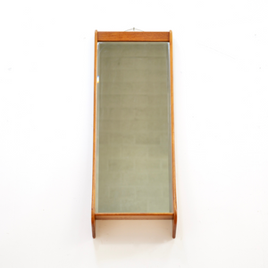 MID CENTURY DANISH TEAK WALL MIRROR BY CLARK EATON