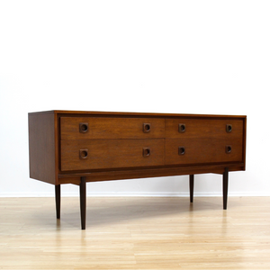 MID CENTURY WRIGHTON 4 DRAWER DRESSER