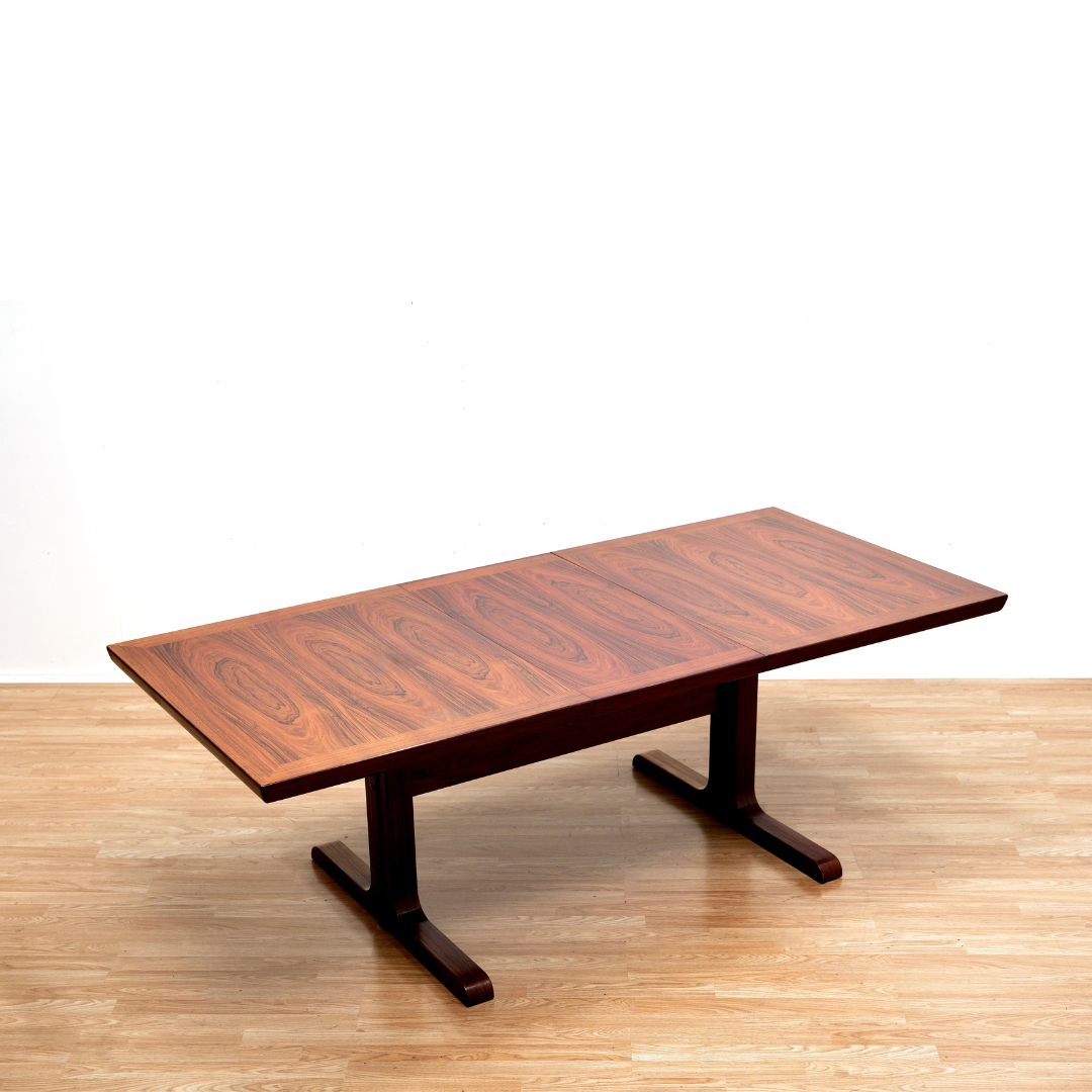 LARGE DANISH MODERN ROSEWOOD DINING TABLE BY SKOVBY MØBELFABRIK OF DENMARK