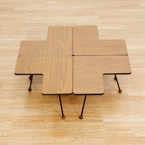 SET OF FOUR VINTAGE MODULAR SIDE TABLES