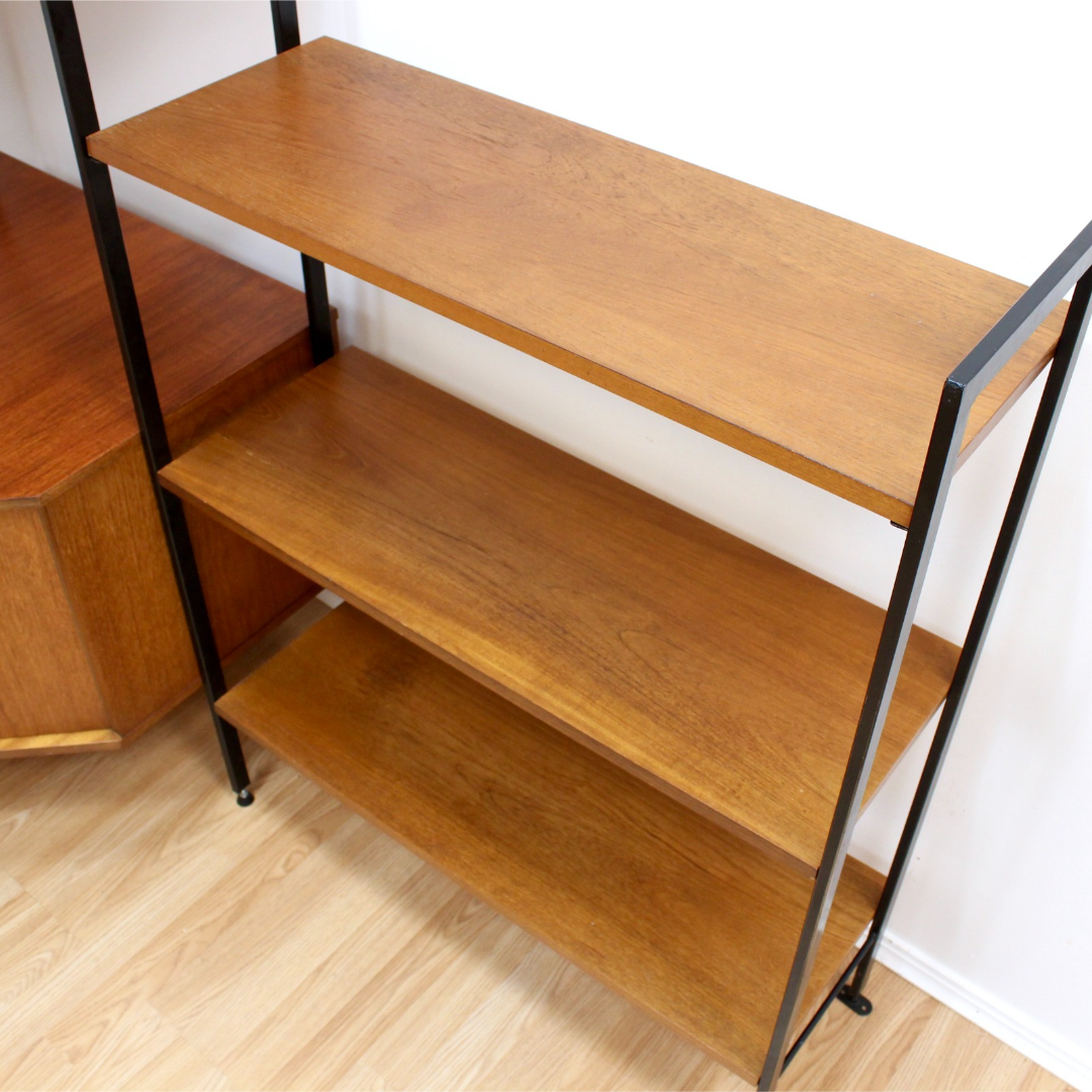 MID CENTURY AVALON MODULAR CORNER UNIT BOOKCASE