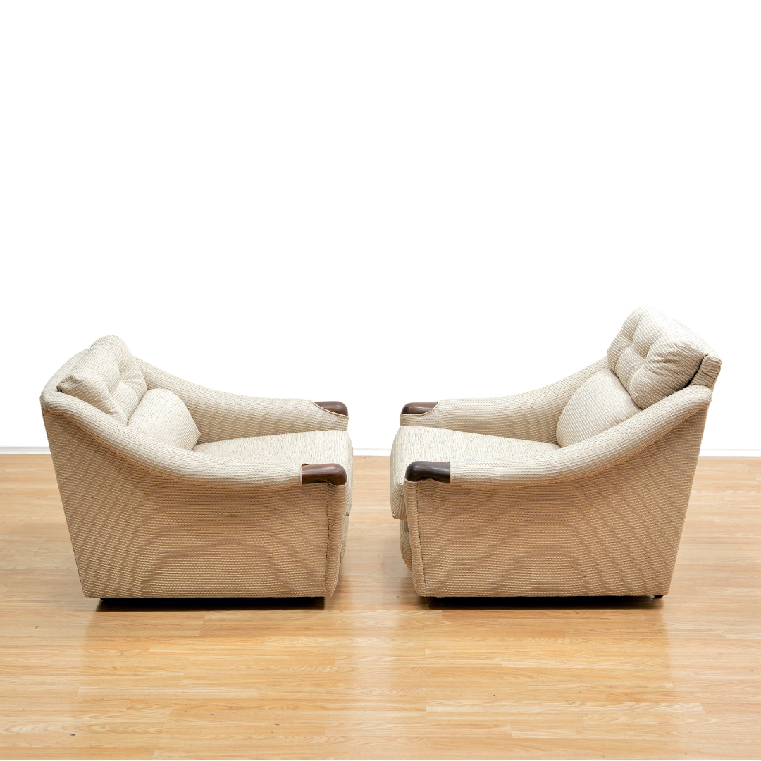 PAIR OF 1970S HIS & HER LOUNGE CHAIRS BY G PLAN