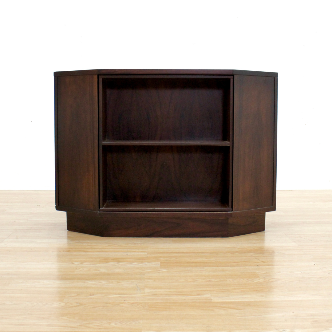 DANISH MODERN REVOLVING CORNER BAR IN ROSEWOOD BY VILDBJERG MOBELFABRIK