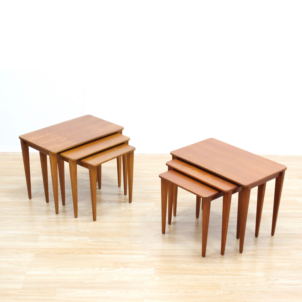 PAIR OF MID CENTURY NESTING SIDE TABLES BY GORDON RUSSELL