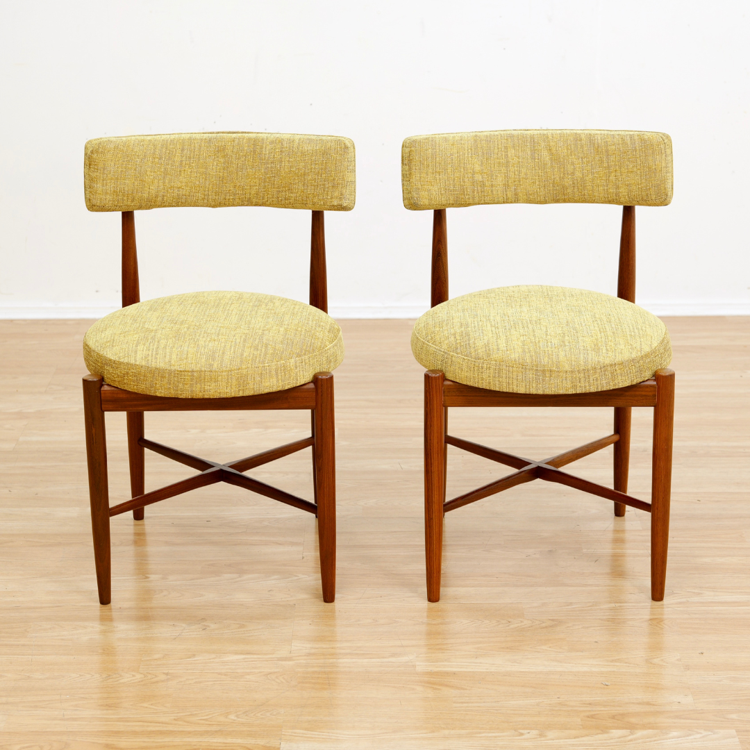 SET OF SIX MID CENTURY DINING CHAIRS BY VB WILKINS FOR G PLAN